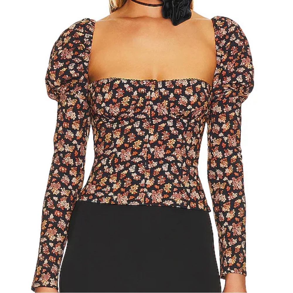 Weworewhat floral poplin SET with bows, NWT (top & skirt included)
